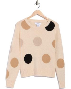 Magaschoni Polka Dot Cashmere Sweater - Natural