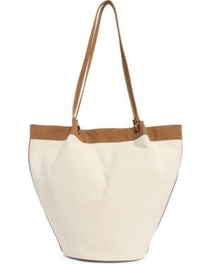 BCBGMAXAZRIA Canvas Tote Bag - White