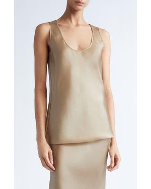 GIA STUDIOS Lyra Vietnamese Silk Tank - Natural