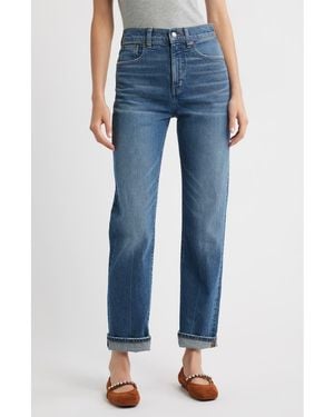 Madewell The '90S High Waist Straight Leg Jeans - Blue