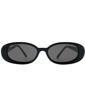 OTRA EYEWEAR Gina Oval Sunglasses - Black