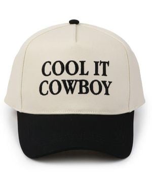 David & Young Cool It Cowboy Embroidered Baseball Cap - Gray