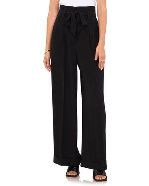 Vince Camuto Tie Waist Wide Leg Pants - Black