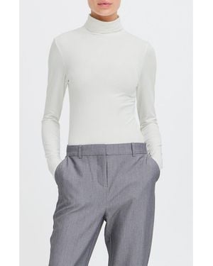 B.Young Pamila Turtleneck Top - Gray