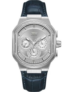 JBW Orion Diamond Leather Strap Watch, 39Mm - Gray