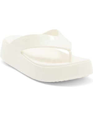 Crocs™ Getaway Platform Flip Flop - White