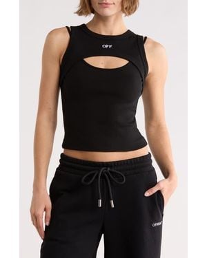 Off-White c/o Virgil Abloh Cutout Tank - Black