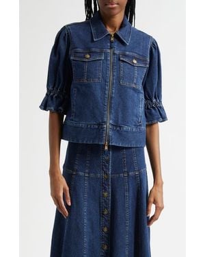 Cinq À Sept Holly Denim Jacket - Blue