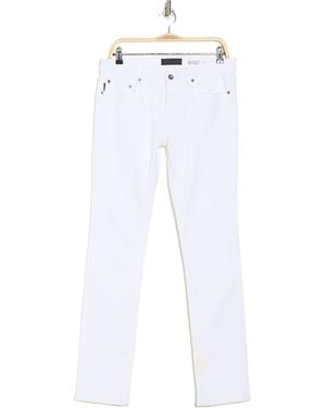 John Varvatos Wight Skinny Straight Leg Jeans - White