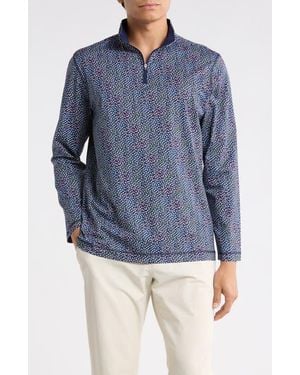 Bugatchi Long Sleeve Knit Sweatshirt - Blue