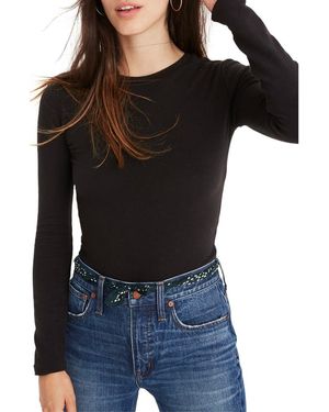 Madewell Crewneck Bodysuit - Black