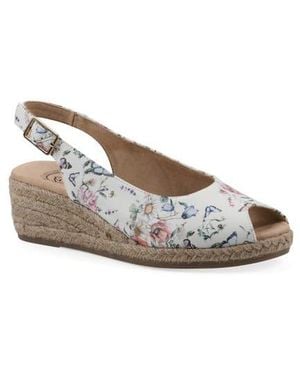 White Mountain Maize Slingback Wedge Sandal - Multicolor