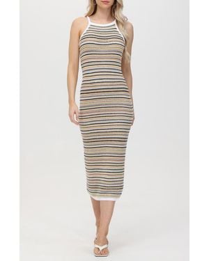 525 Joelle Stripe Knit Midi Dress - Multicolor