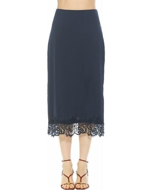 Alexia Admor Ashen Midi Skirt - Blue