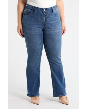 Seven7 Tummyless Bootcut Jeans - Blue