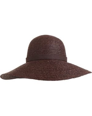 Bruno Magli Wide Brim Sun Hat - Brown