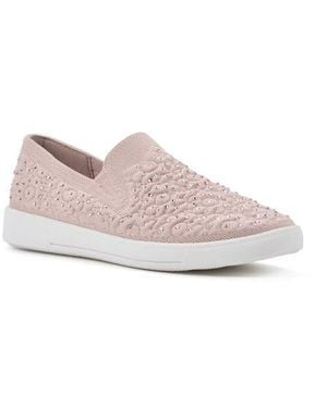 White Mountain Unit Knit Slip-On Sneaker - Pink