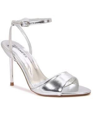 BERNESS Patent Stiletto Sandal - White