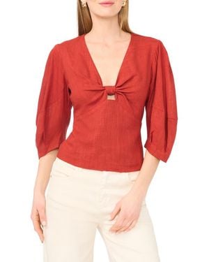 Parker Knot Front Top - Red