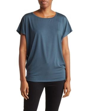 Go Couture Dolman Cap Sleeve Tee - Blue