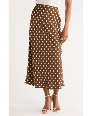 Joie Printed Maxi Skirt - Brown