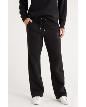 DKNY Stacked Logo Bootcut Sweatpants - Black