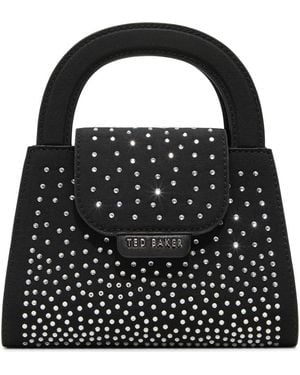 Ted Baker Alicent Crystal Top Handle Bag - Black