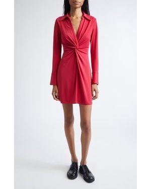 Cinq À Sept Mckenna Matte Jersey Minidress - Red