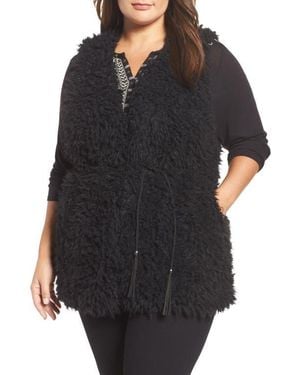 Tart Collections Gabriel Faux Fur Vest - Black