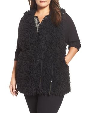 Tart Collections Gabriel Faux Fur Vest - Black