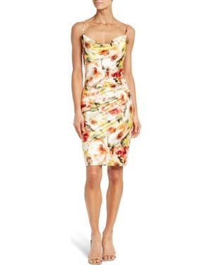 Love By Design Elaine Cowl Neck Spaghetti Strap Top - Metallic