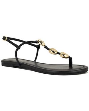 Nine West Bello Slingback Thong Sandal - Black