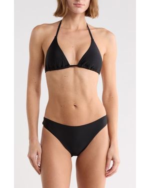 Vince Triangle Bikini Top & Bottoms Set - Black