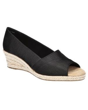 Easy Street Jasper Espadrille Wedge Pump - Black