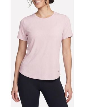 Skechers Gowalk Luxe Rib T-Shirt - Pink