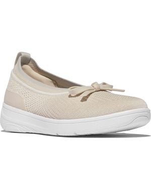 Fitflop Super-Q Bow Ballet Flat - White