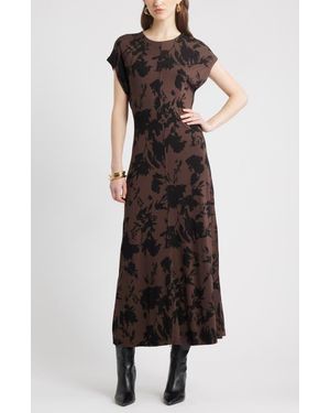 Nordstrom Dolman Sleeve Maxi Dress - Black