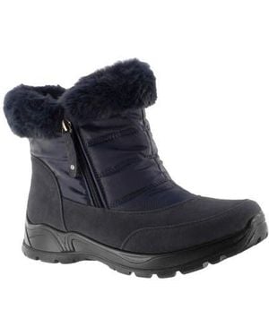 Easy Street Frosty Faux Fur Boot - Blue