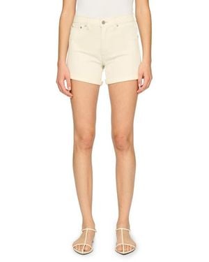 DL1961 Zoie Mid Rise Relaxed Denim Shorts - Natural