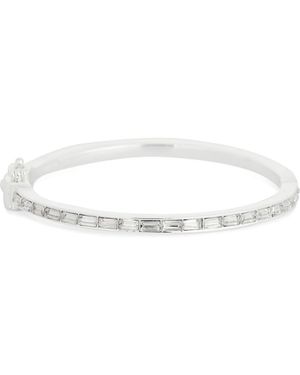 Nordstrom Rack Baguette Cubic Zirconia Bangle Bracelet - Metallic