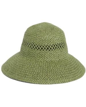 BCBGeneration Straw Bucket Hat - Green