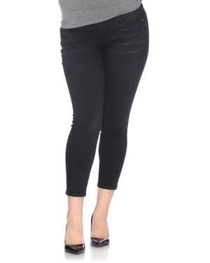Slink Jeans Stretch Ankle Skinny Jeans - Black