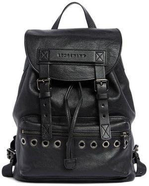 Longchamp Small 3D Rock Leather Backpack - Black