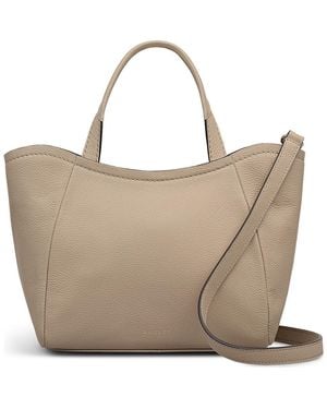 Radley Small Muswell Lane Pebbled Leather Satchel - Natural