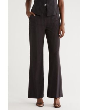 DKNY Pinstripe Pants - Black