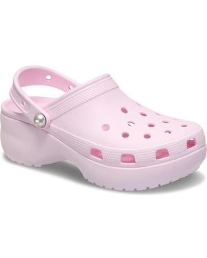 Crocs™ Faux Pearl Platform Clog - Pink