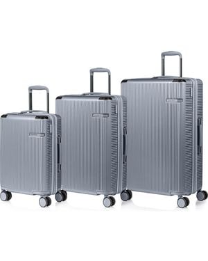 CHAMPS Legacy 3-Piece Hardside Luggage Set - Gray