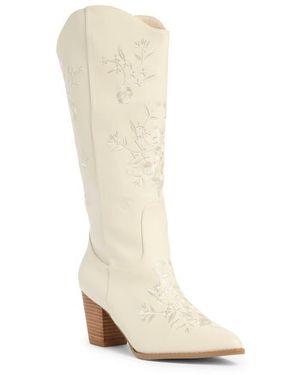 Billini Clementine Western Boot - White