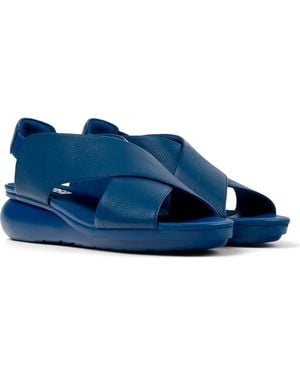 Camper Sella Nudo Crisscross Slingback Sandal - Blue