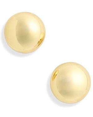 Madewell Button Stud Earrings - Metallic